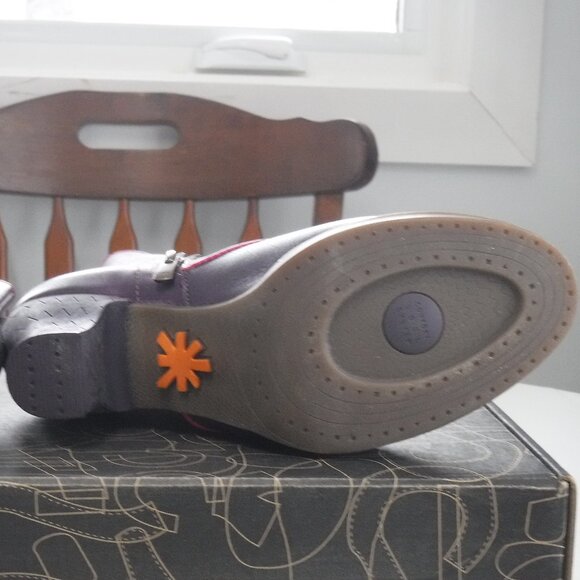 Art Gaucho Ceraza Harlem heeled leather boot in plum crazy and Fushia size EU 40 - Picture 13 of 16